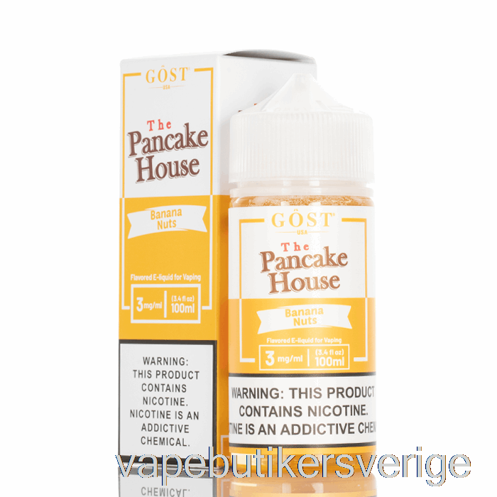 Vape Sverige Banannötter - Pannkakshuset - Gost Vapor - 100ml 6mg